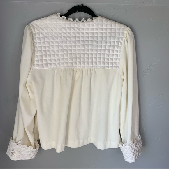 Vintage Christian Dior Quilted Intimates Top Shirt Jacket - Picture 5 of 11